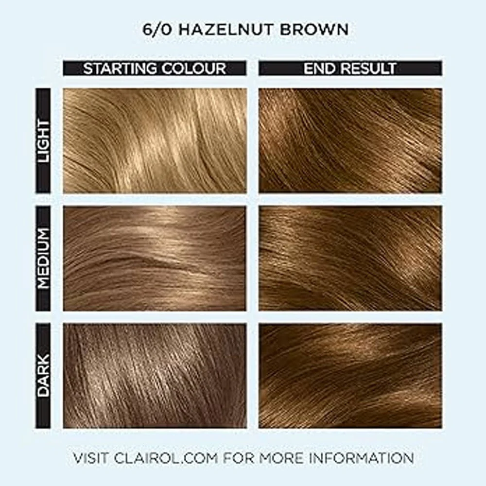 Clairol Professional Permanent Hair Cream Colour Studio 6/0 Hazelnut Brown - Image 3