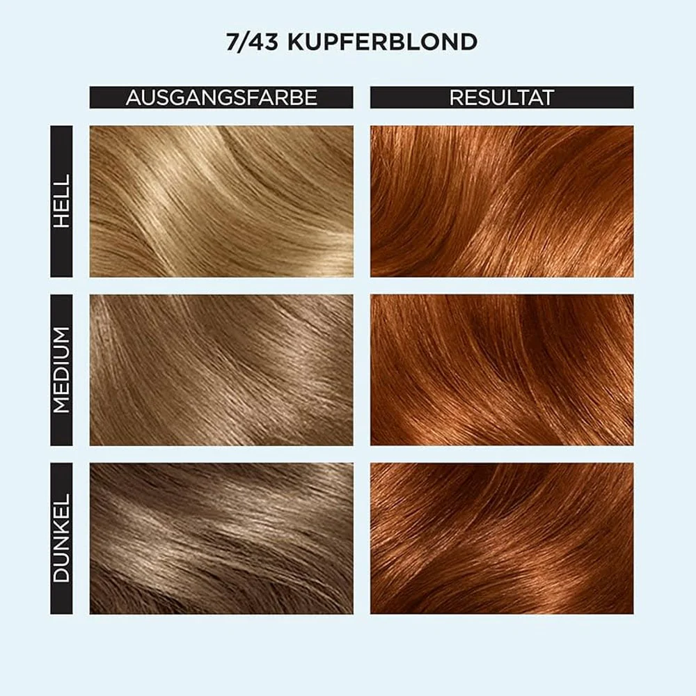 Clairol Professional Permanent Hair Cream Colour Studio 7/43 Copper Blonde - Image 2