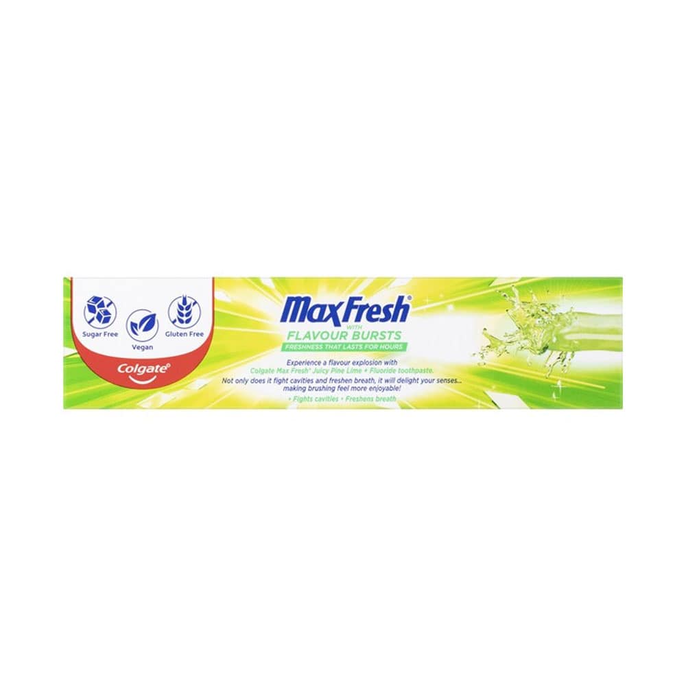 Colgate Fluoride Toothpaste Max Fresh Juicy Pine Lime 100g - Image 4
