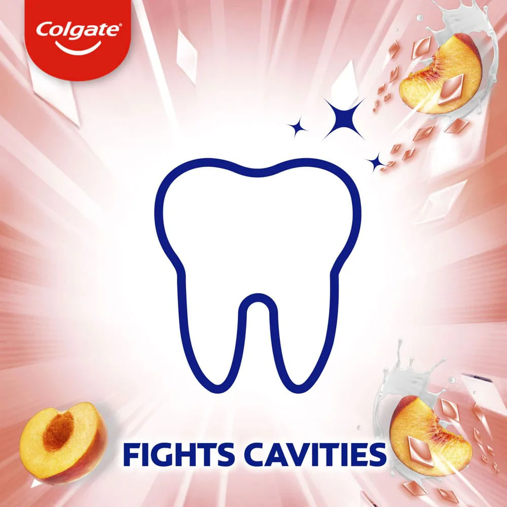 Colgate Fluoride Toothpaste Max Fresh With Mini Breath Strips Peach Passion 100g - Image 3