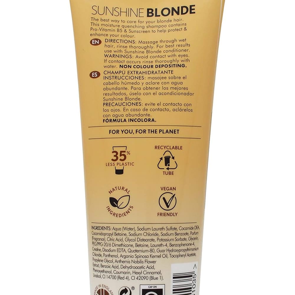 Creightons Sunshine Blonde Moisturising Shampoo 250ml - Image 2
