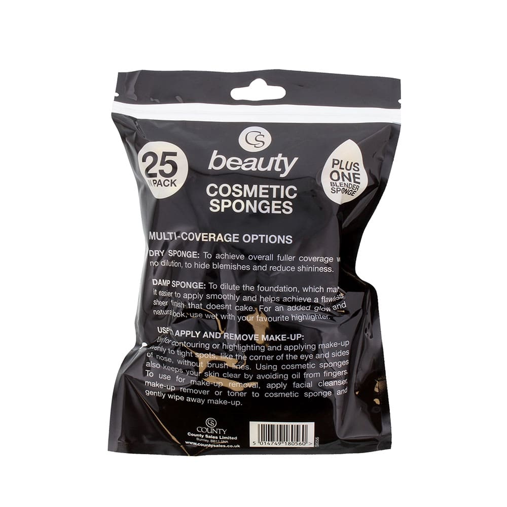 CS Beauty Cosmetic Sponges 25pk - Image 2