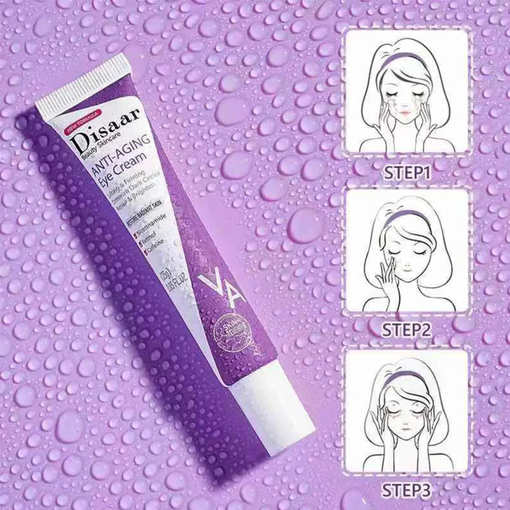 Disaar Anti Aging Retinol, Caffeine & Nicotinamide Eye Cream 25g - Image 3