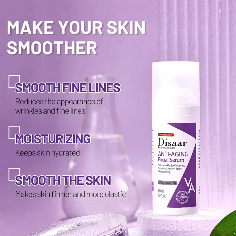 Disaar Anti Aging Retinol, Ceramide & Nicotinamide Facial Serum 50ml - Image 3
