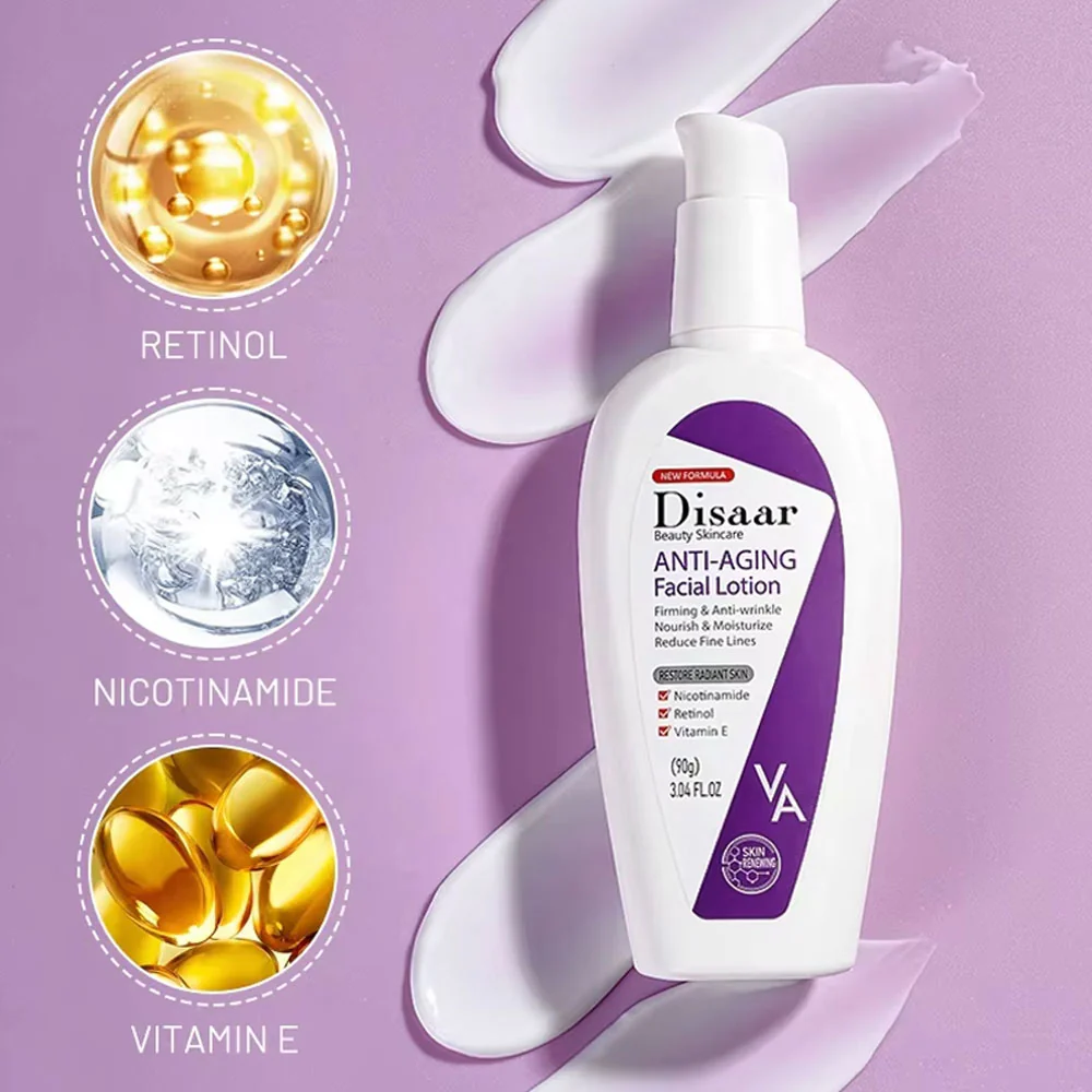 Disaar Anti Aging Retinol, Vitamin E & Nicotinamide Facial Lotion 90g - Image 4