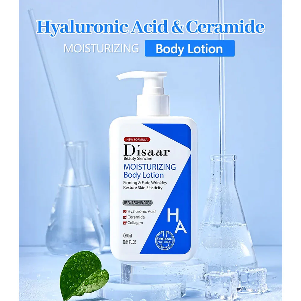 Disaar Moisturizing Hyaluronic Acid, Collagen & Ceramide Body Lotion 300g - Image 2