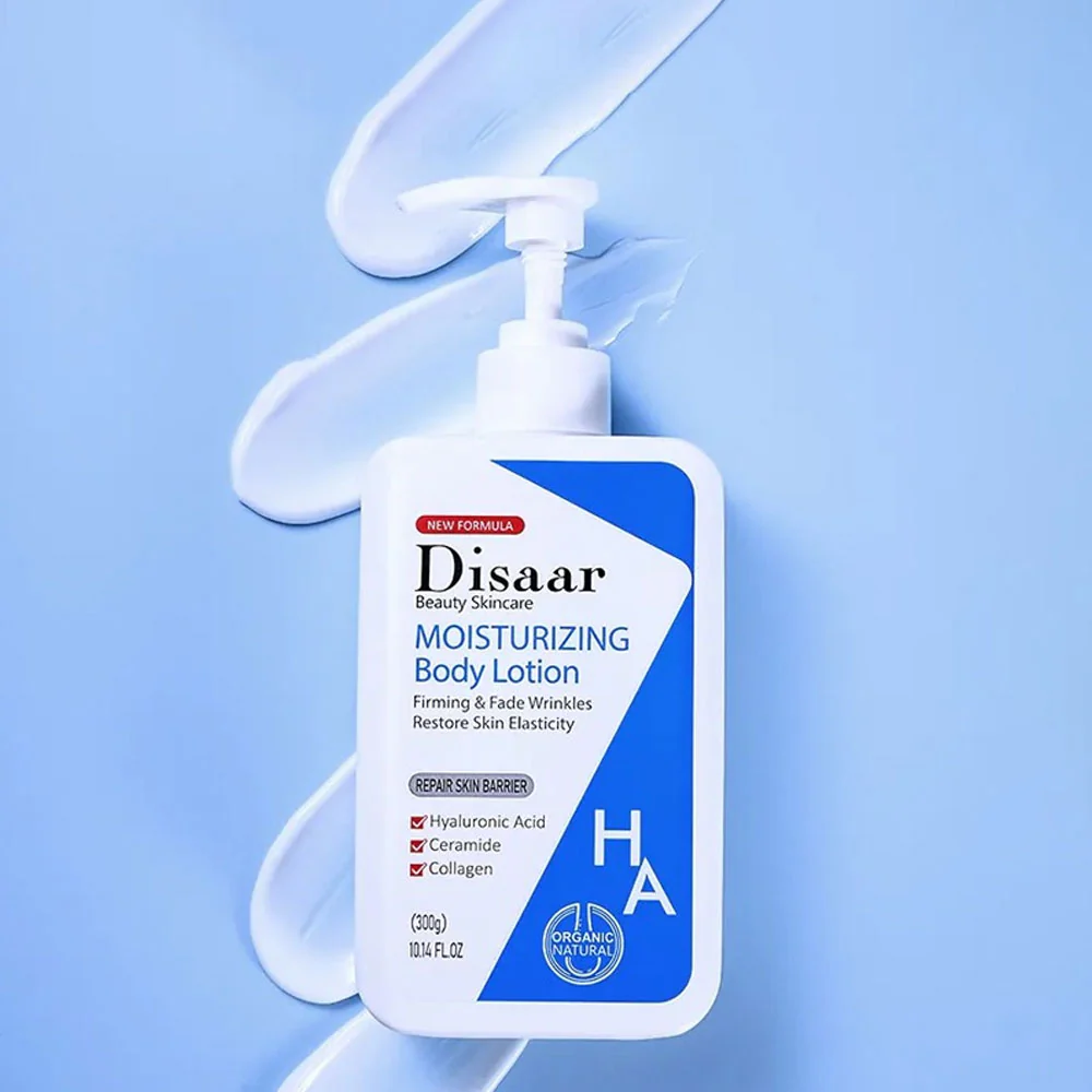 Disaar Moisturizing Hyaluronic Acid, Collagen & Ceramide Body Lotion 300g - Image 3