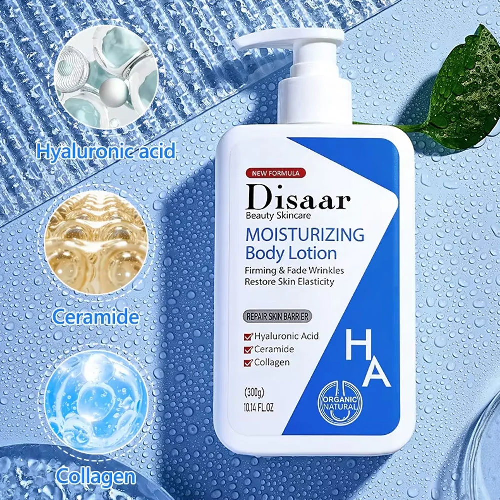 Disaar Moisturizing Hyaluronic Acid, Collagen & Ceramide Body Lotion 300g - Image 4