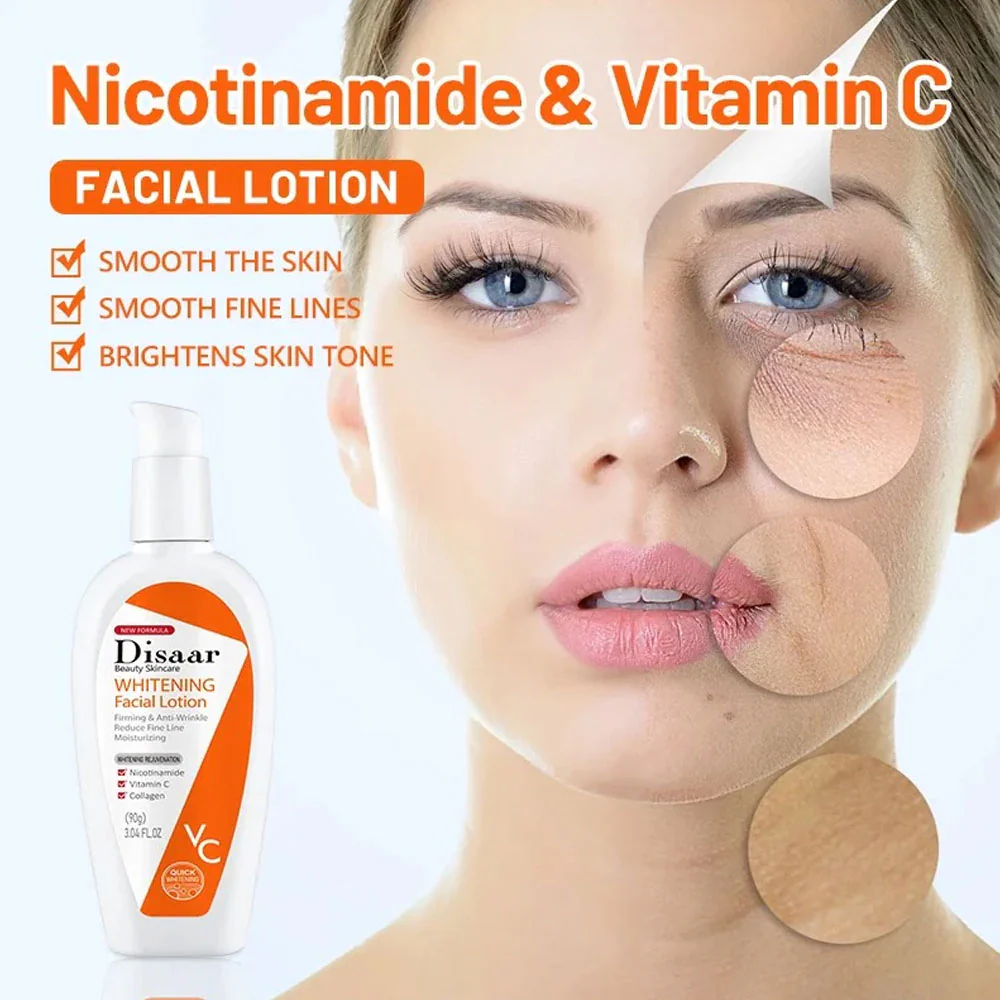 Disaar Nicotinamide, Vitamin C & Collagen Whitening Facial Lotion 90g - Image 3