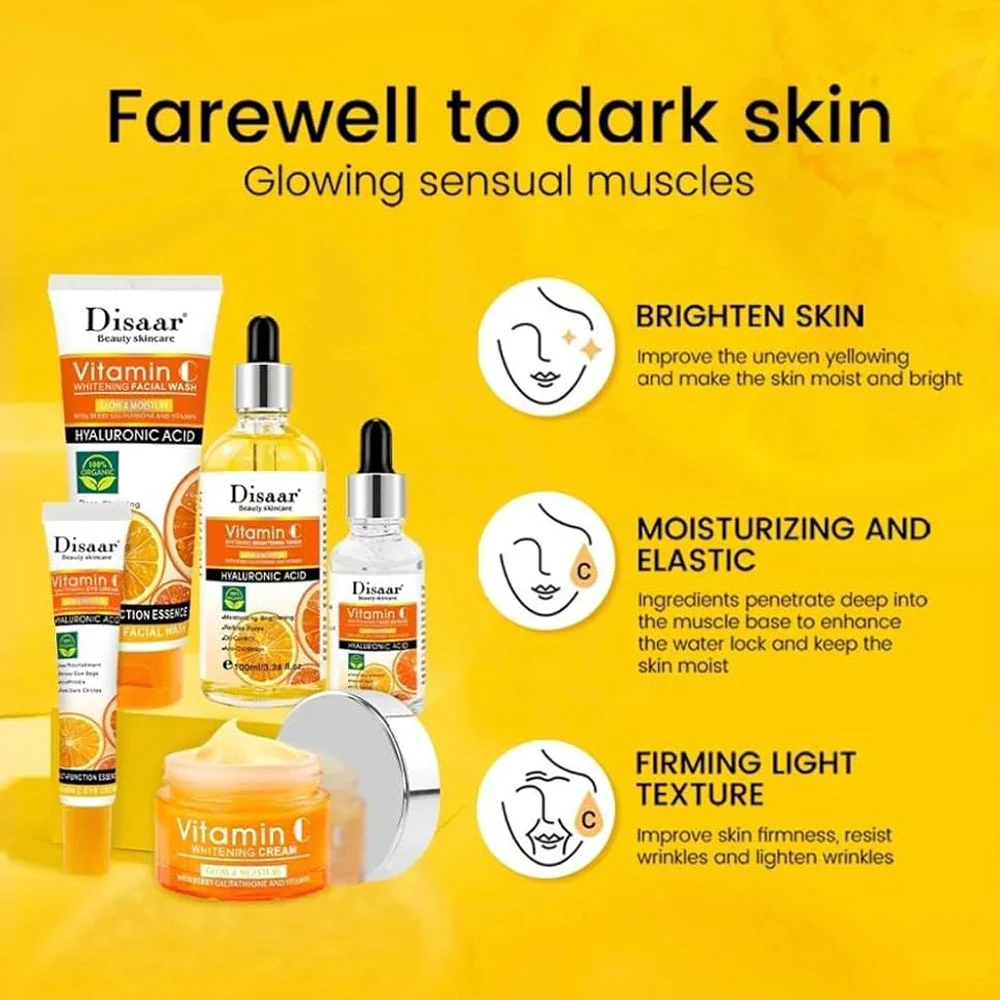 Disaar Vitamin C Whitening Brightening Toner Hyaluronic Acid 100ml - Image 3