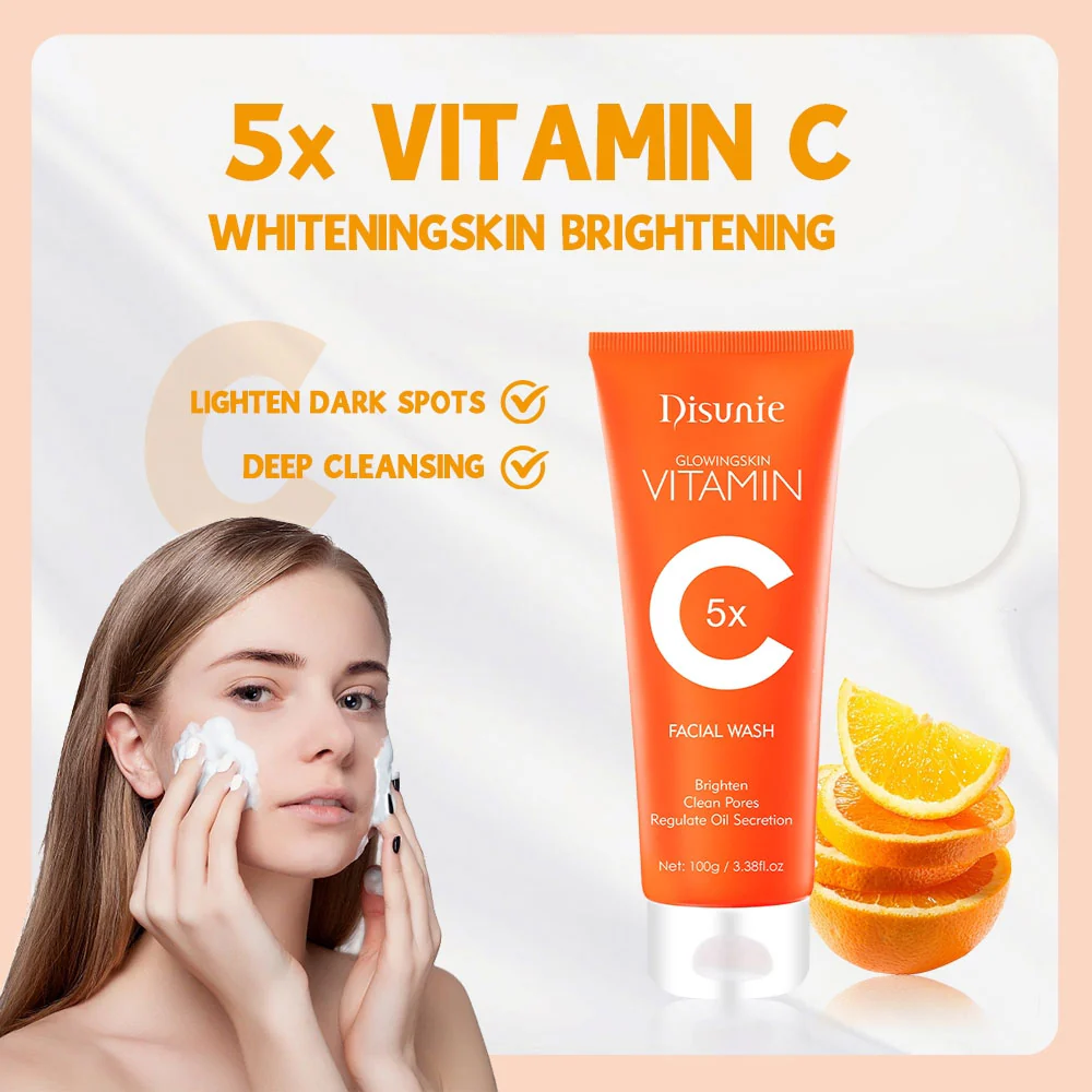 Disunie Glowing Skin Vitamin C & Collagen Facial Wash 100g - Image 2