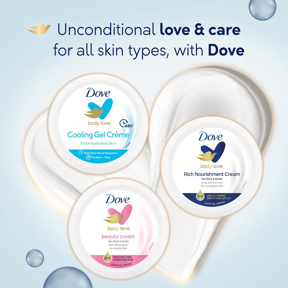 Dove Beauty Cream Body Love For Face & Body 75ml - Image 3