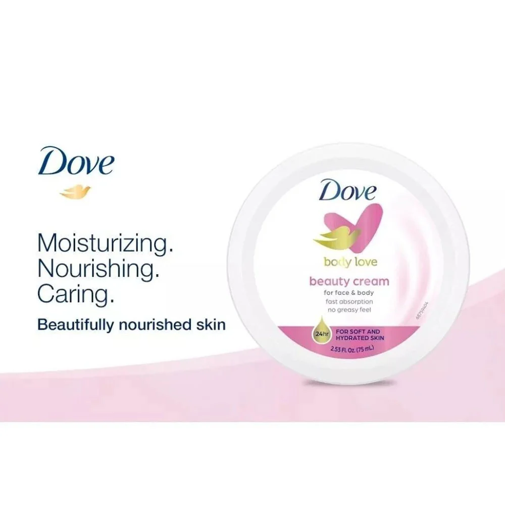 Dove Beauty Cream Body Love For Face & Body 75ml - Image 4