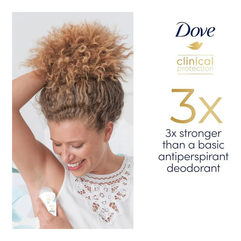 Dove Clinical Protect Original Clean Roll On Deodorant 50ml - Image 3