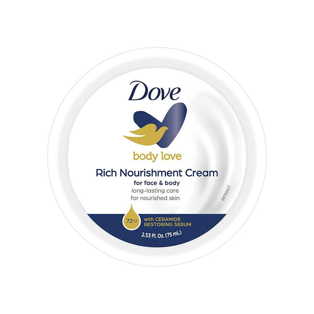 Dove Rich Nourishment Cream Body Love For Face & Body 75ml