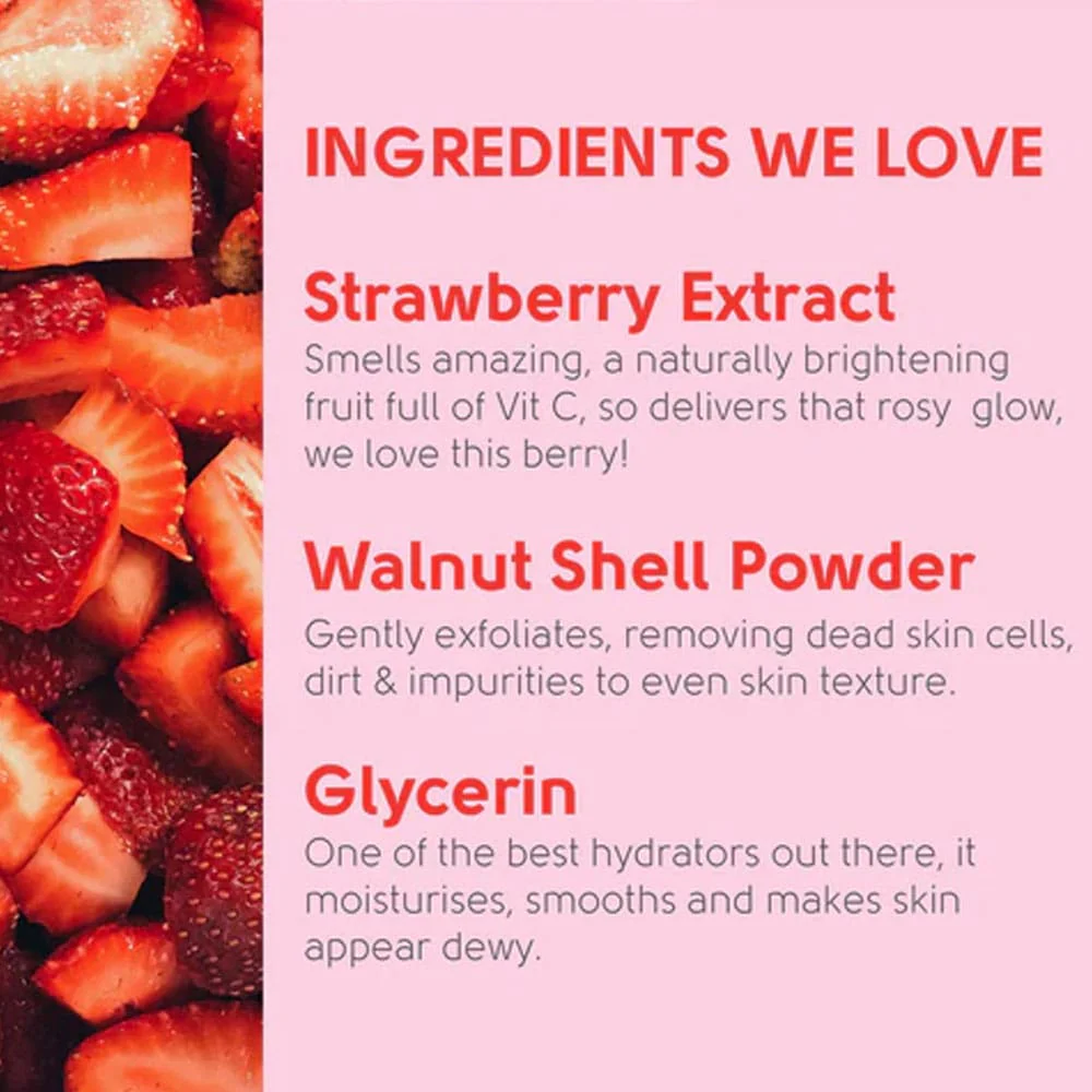 Face Facts Brightening Strawberry Facial Scrub 60ml - Image 3