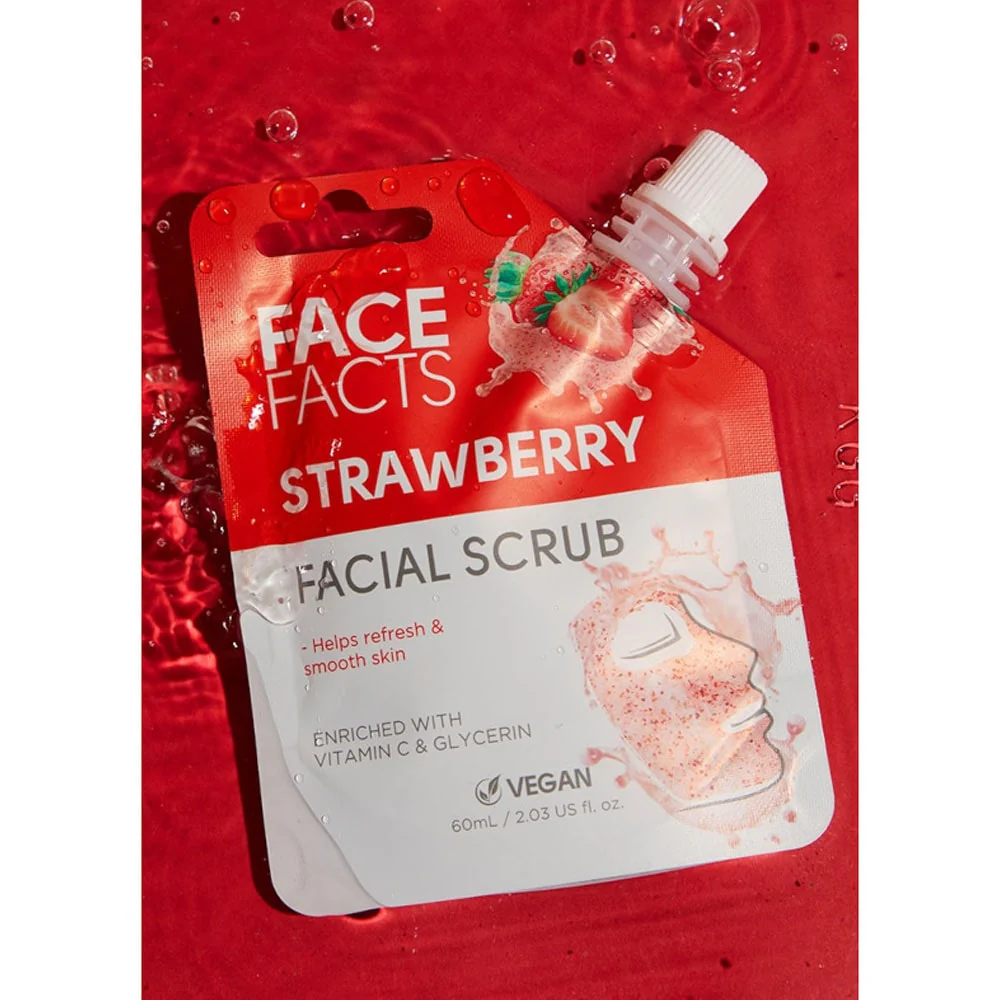 Face Facts Brightening Strawberry Facial Scrub 60ml - Image 4