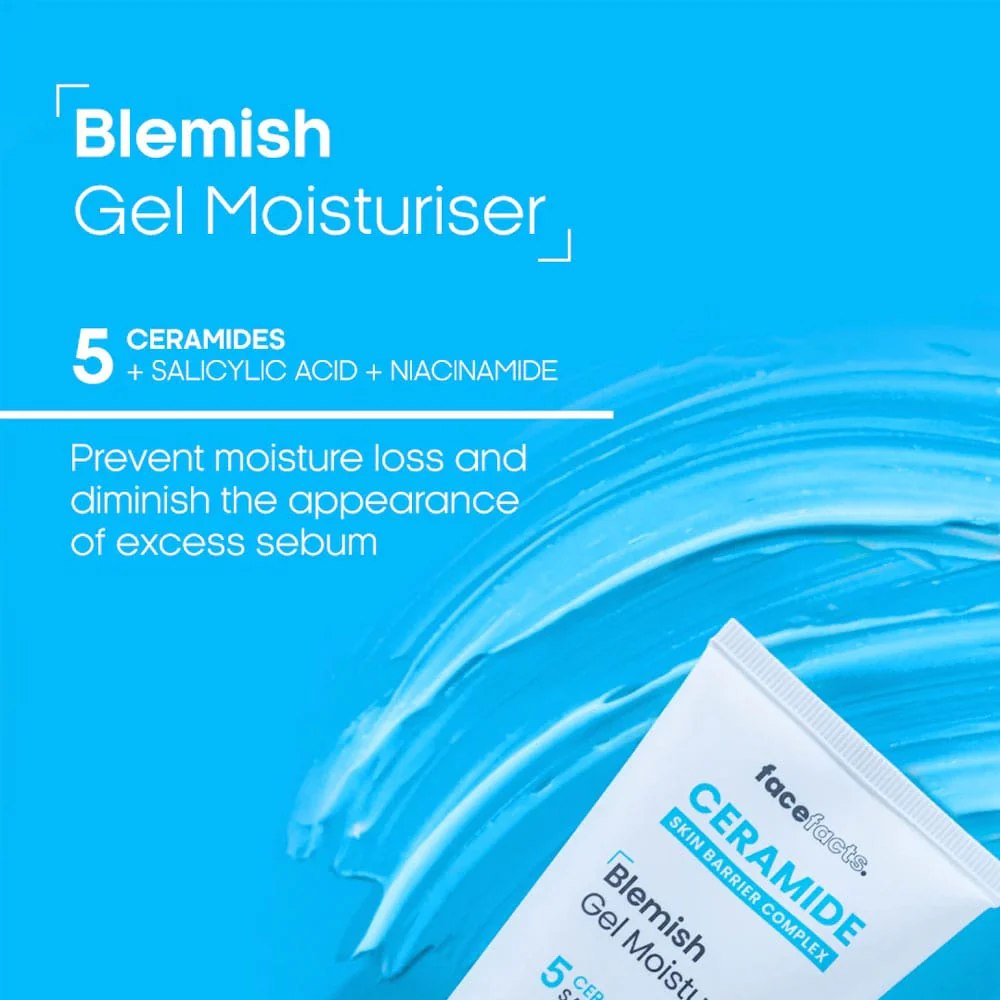 Face Facts Ceramide Blemish Gel Moisturiser 50ml - Image 3