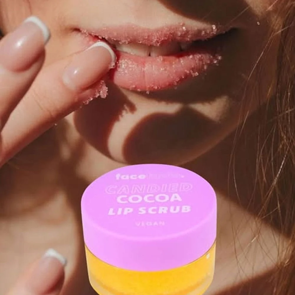 Face Facts Soft Sugar Lip Scrub Candied Cocoa 10g - Image 3