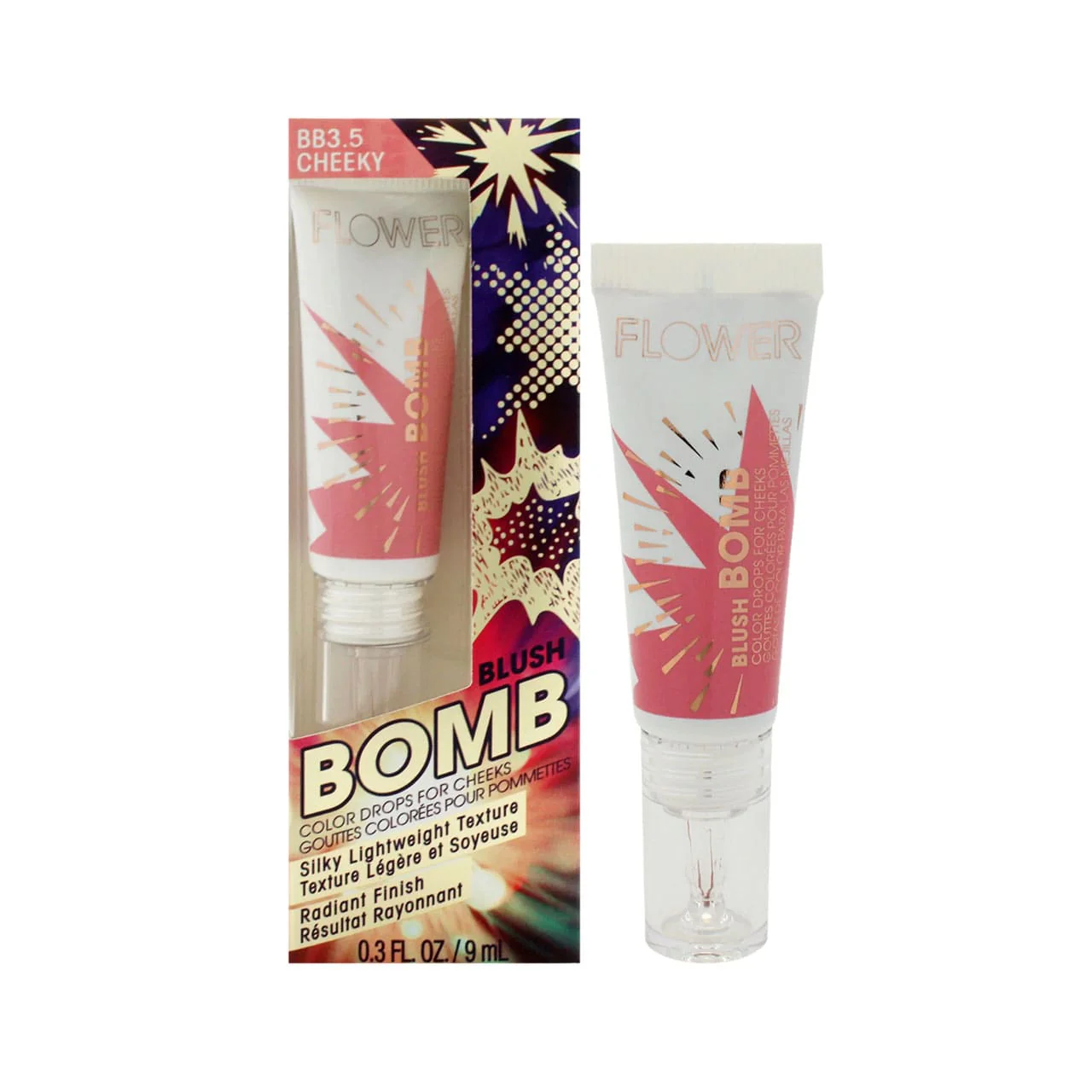 Flower Beauty Blush Bomb Color Drops For Cheeks BB3.5 Cheeky 9ml - Image 2