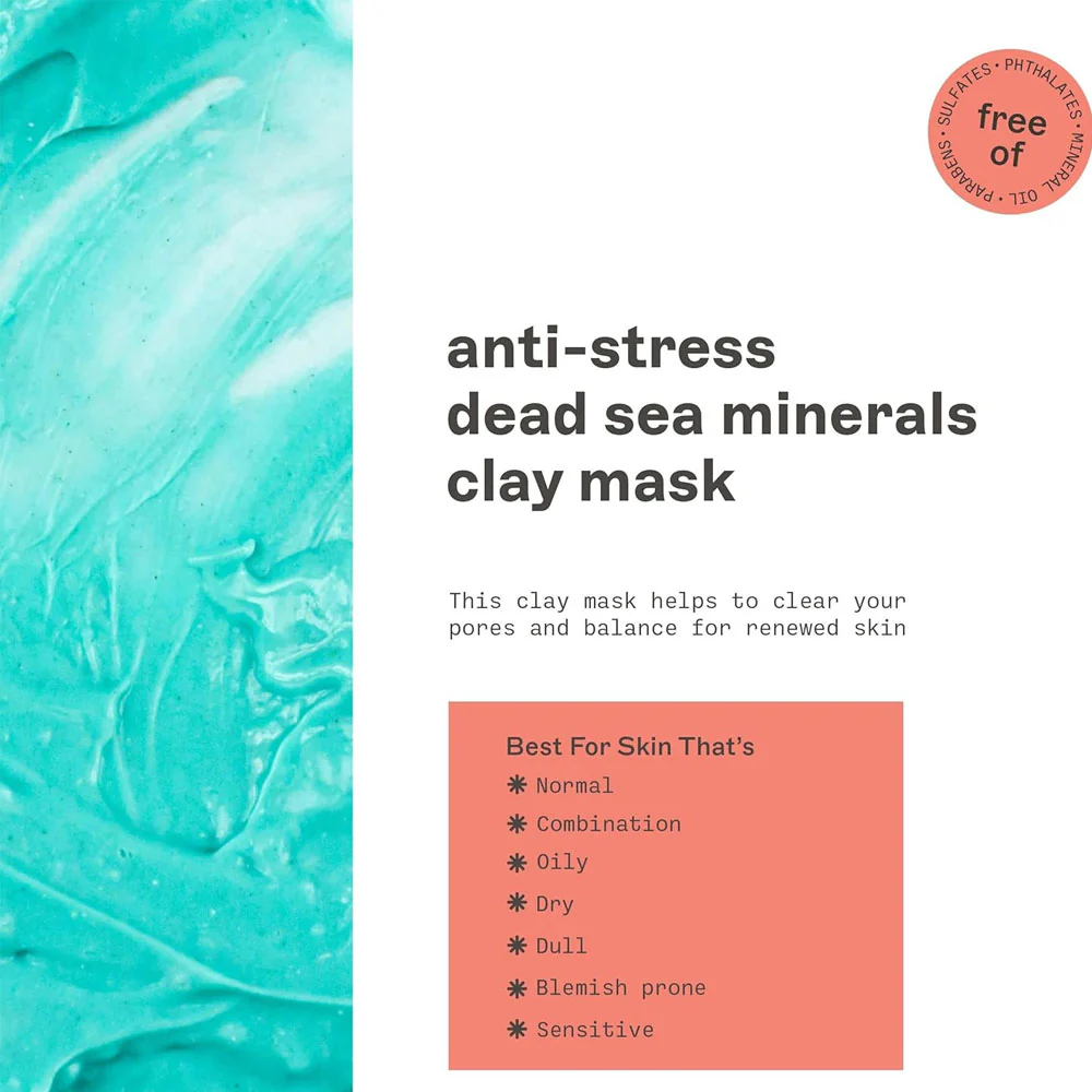 Freeman Clay Mask Anti Stress Dead Sea Minerals 175ml - Image 3