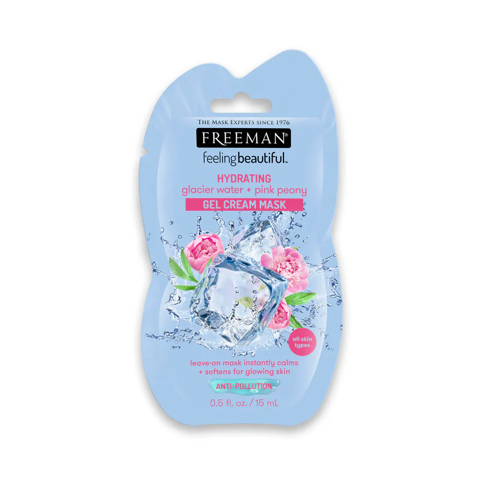 Freeman Gel Cream Mask Hydrating Glacier Water + Pink Peony 15ml