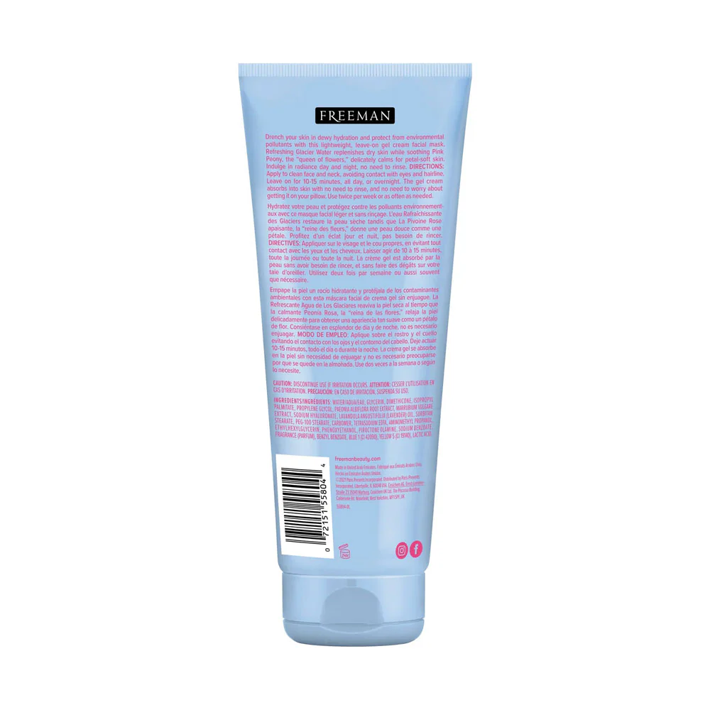 Freeman Gel Cream Mask Hydrating Glacier Water + Pink Peony 175ml - Image 2
