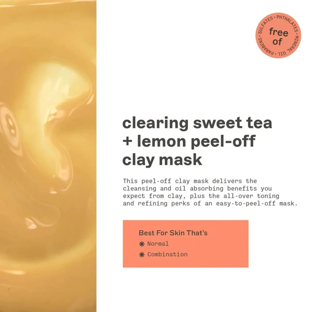 Freeman Peel Off Clay Mask Clearing Sweet Tea + Lemon 15ml - Image 5