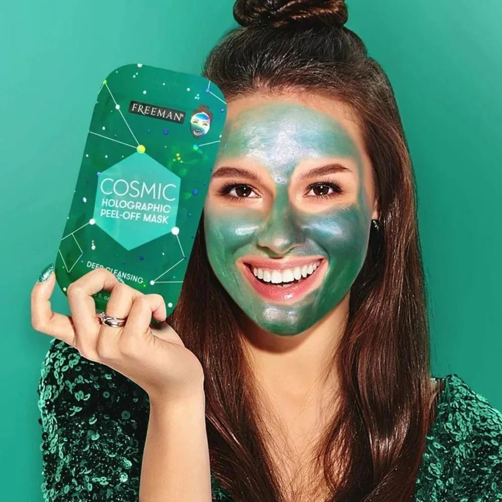 Freeman Peel Off Mask Cosmic Holographic Deep Cleansing Jade 10ml - Image 3