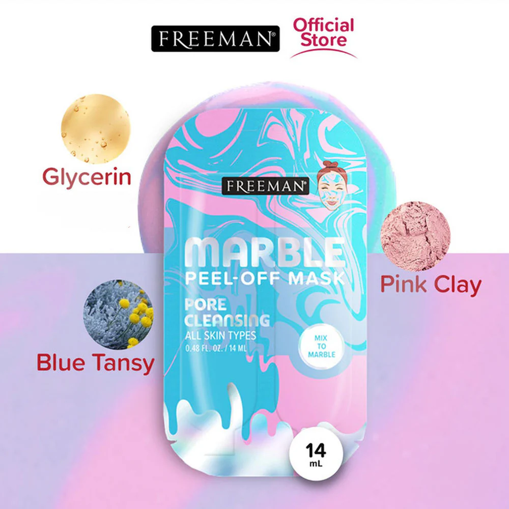 Freeman Peel Off Mask Marble Pore Cleansing 14ml - Image 2