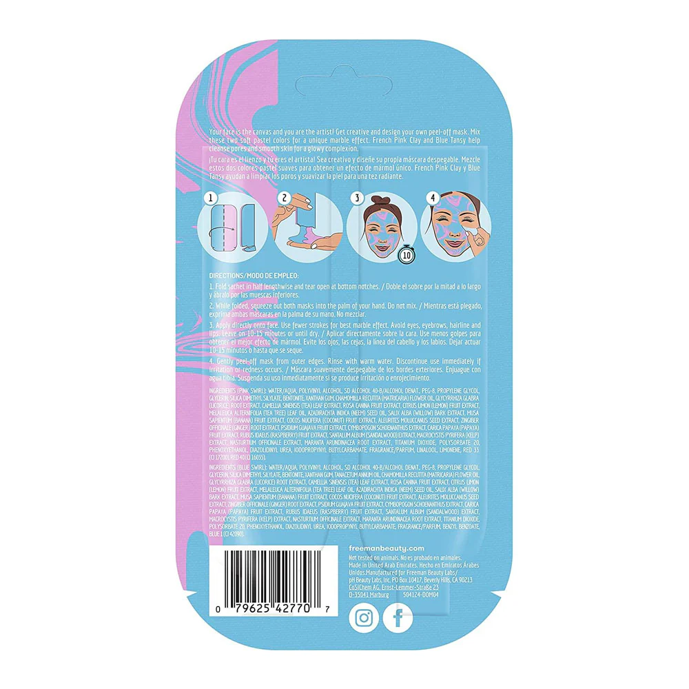 Freeman Peel Off Mask Marble Pore Cleansing 14ml - Image 3