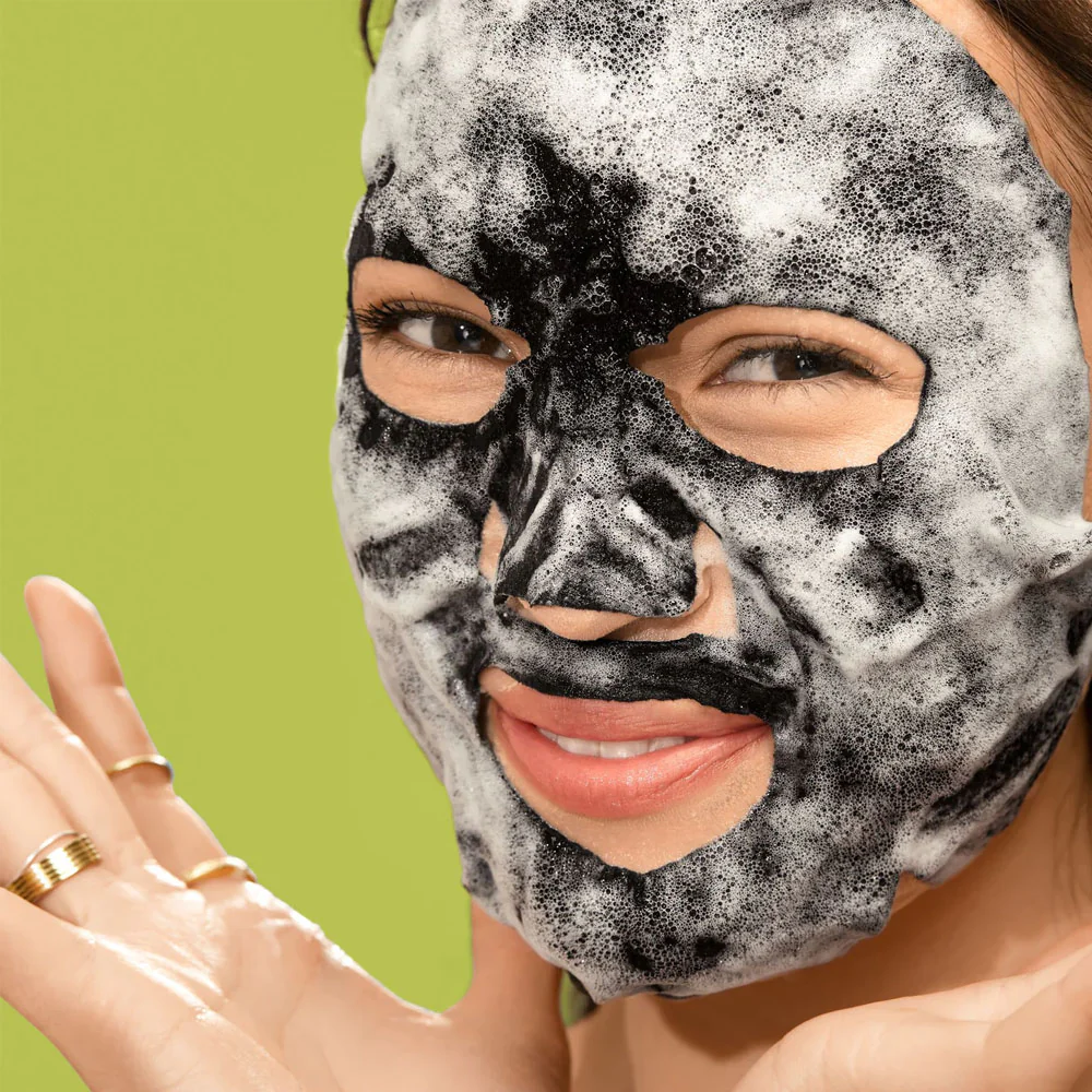 Freeman Sheet Mask Detoxifying Charcoal + Sea Salt 25ml - Image 3