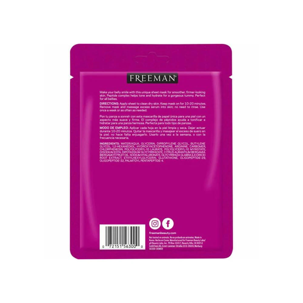 Freeman Sheet Mask Happy Belly Firming + Smoothing 35ml - Image 4