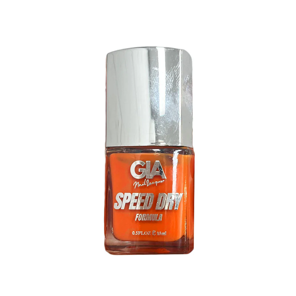 GIA Nail Polish Speed Dry Formula Mix3 188 Deep Orange 15ml