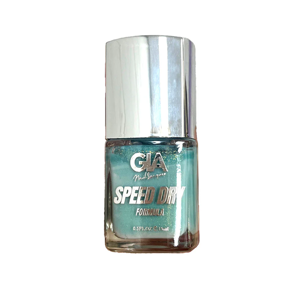 GIA Nail Polish Speed Dry Formula Mix4 531 Shimmer Aqua 15ml