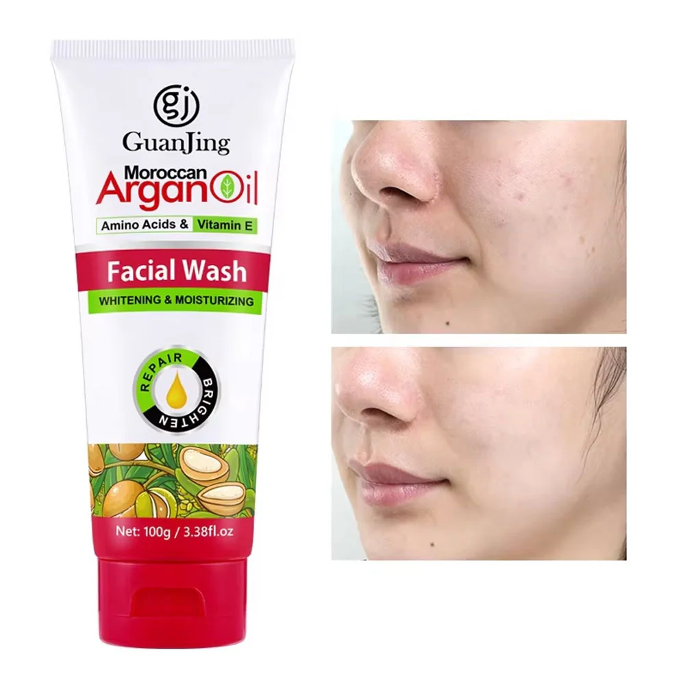 Guan Jing Amino Acids & Vitamin E Argan Oil Facial Wash 100g - Image 3