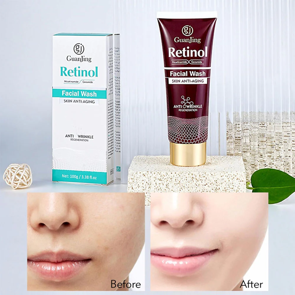 Guan Jing Retinol, Ceramide & Nicotinamide Facial Wash 100g - Image 2