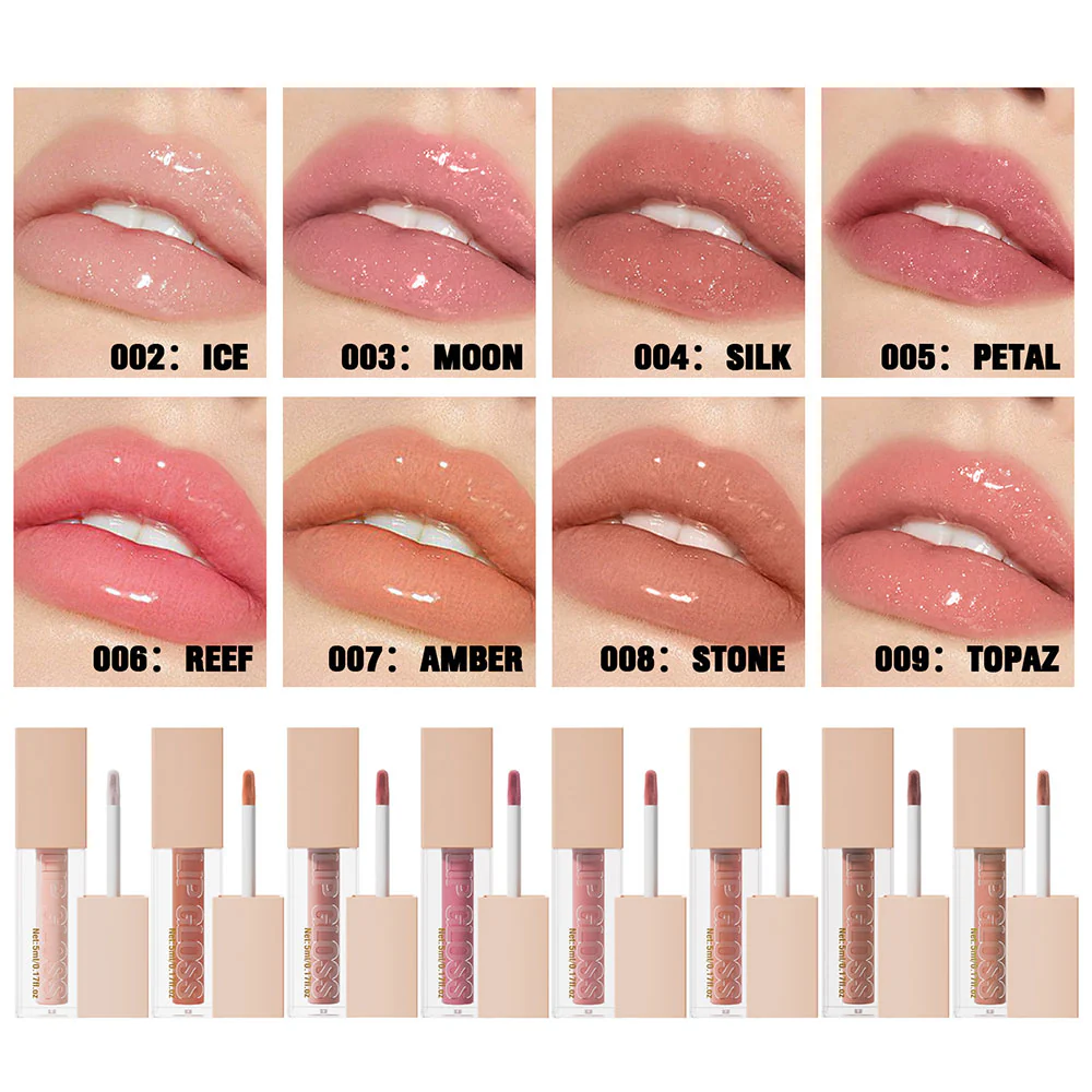 Hello Kiss Moisturising & Plump Lip Gloss 007 Amber - Image 2