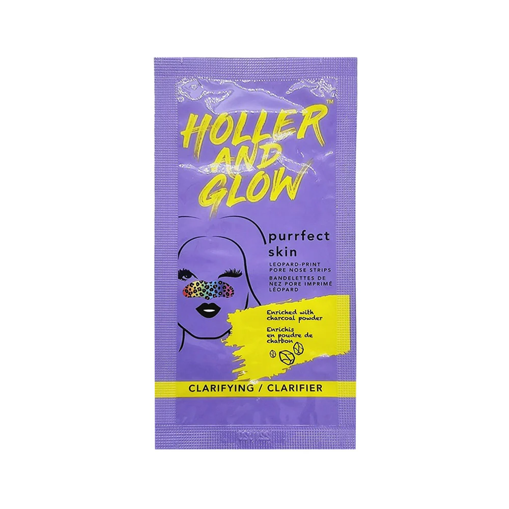 Holler & Glow Leopard Print Pore Nose Strips Purrfect Skin