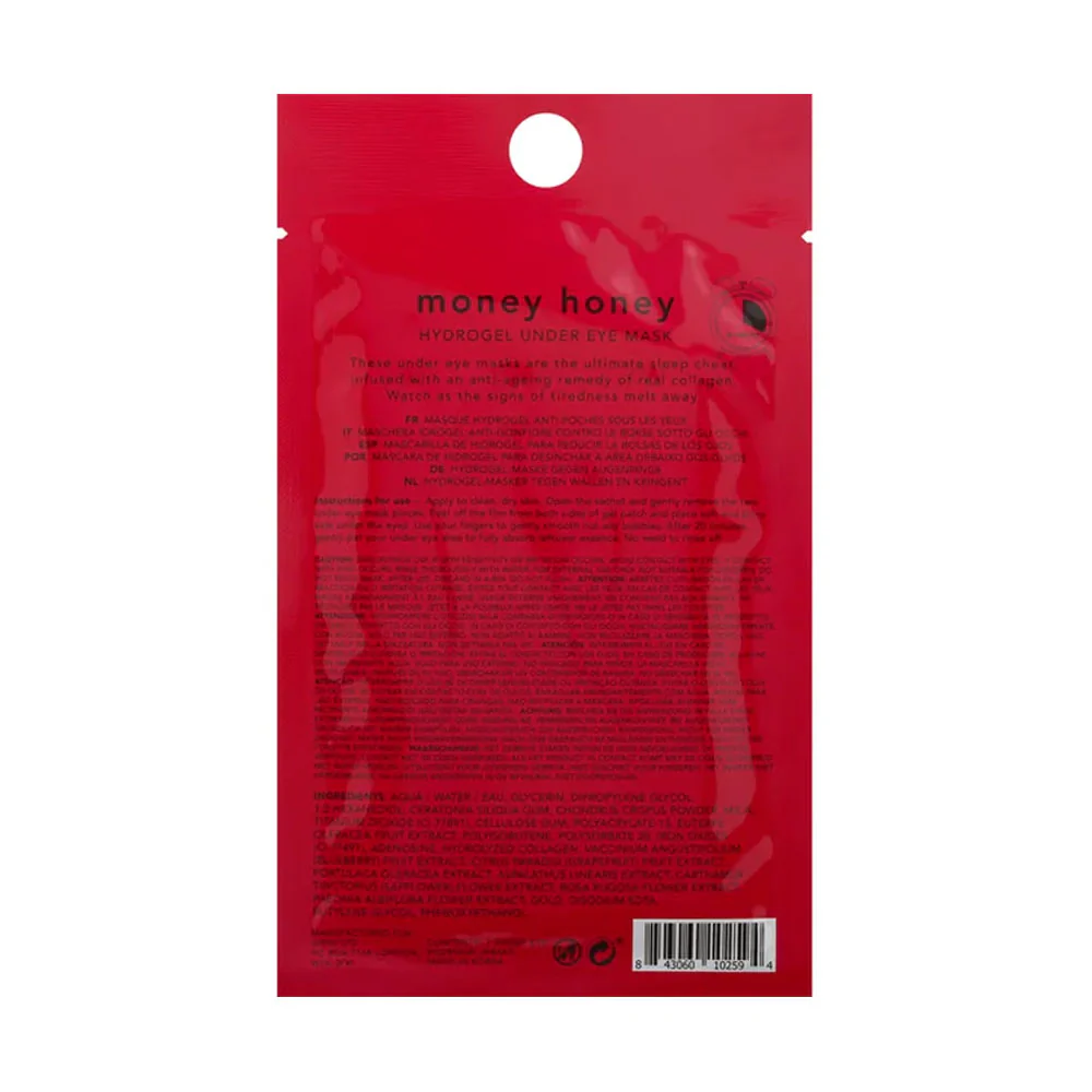 Holler & Glow Money Honey Hydrogel Under Eye Mask 3g - Image 2