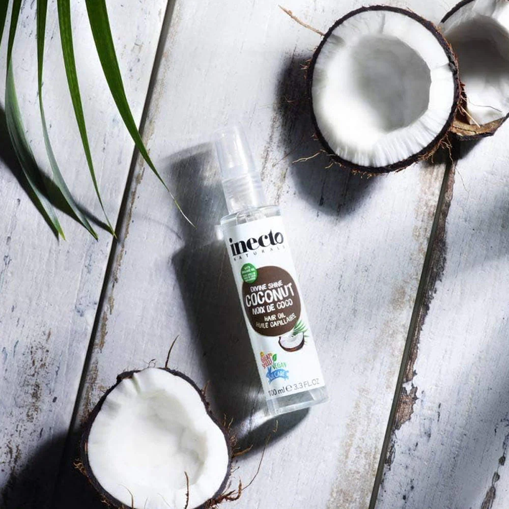 Inecto Hair Oil Divine Shine Coconut Vegan 100ml - Image 3