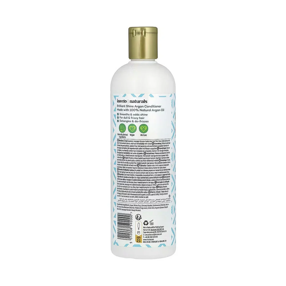 Inecto Naturals Argan Conditioner Brilliant Shine 500ml - Image 2