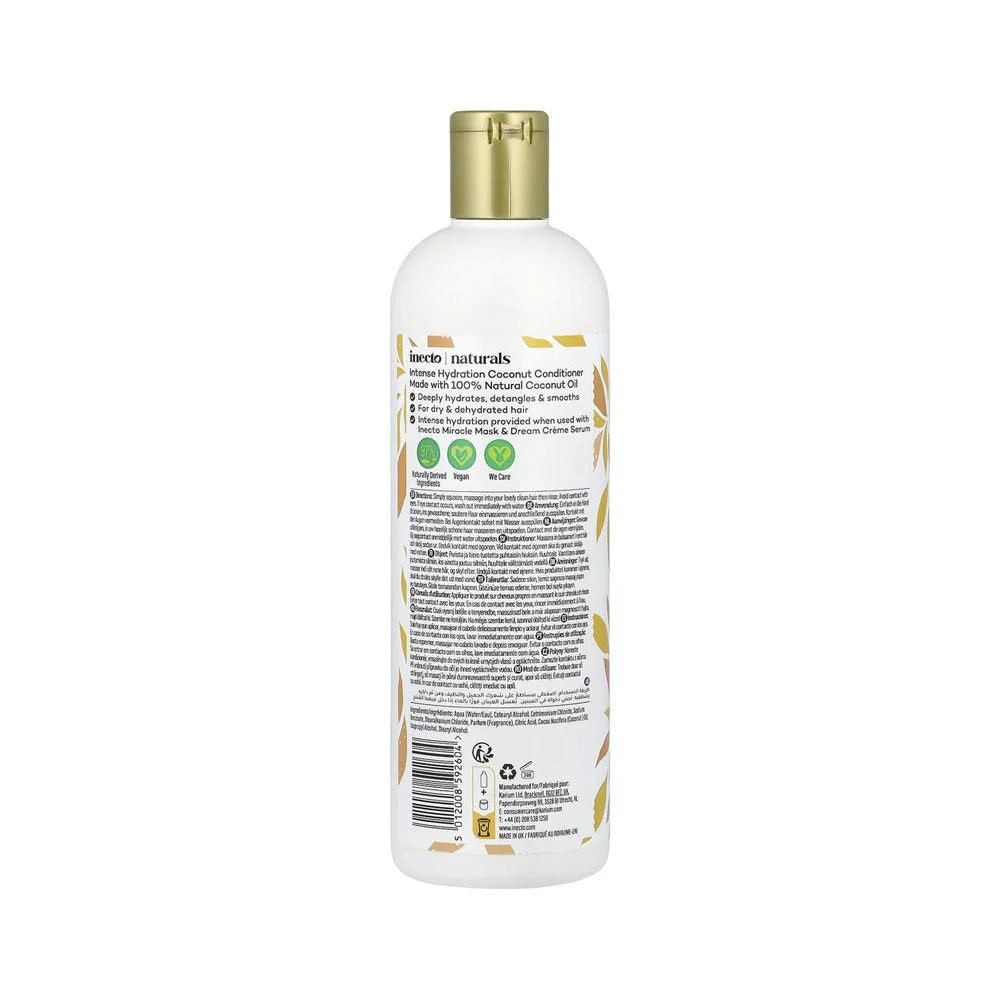 Inecto Naturals Coconut Conditioner Intense Hydration 500ml - Image 2