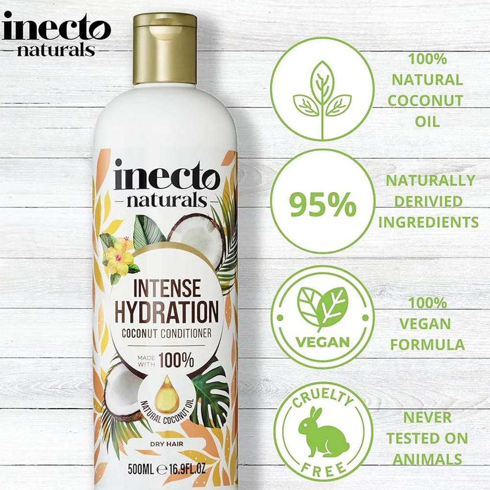 Inecto Naturals Coconut Conditioner Intense Hydration 500ml - Image 3