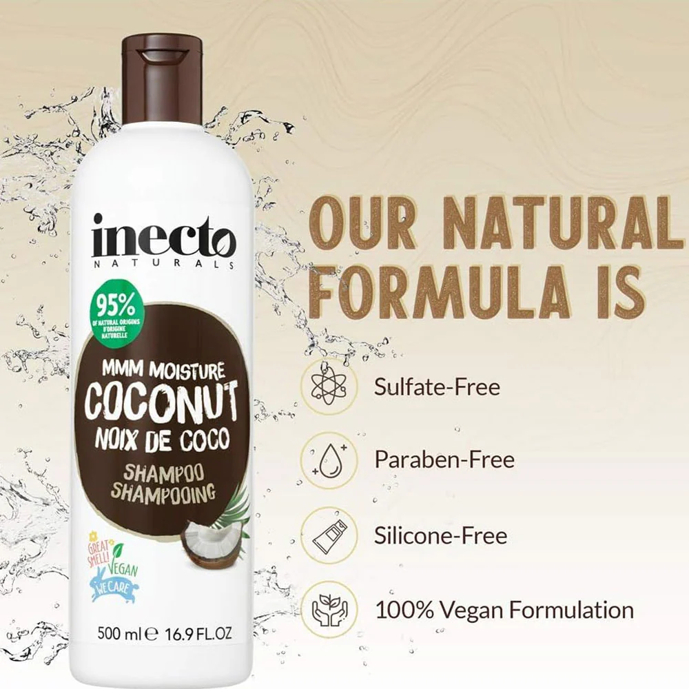 Inecto Shampoo Mmm Moisture Coconut Vegan 500ml - Image 2
