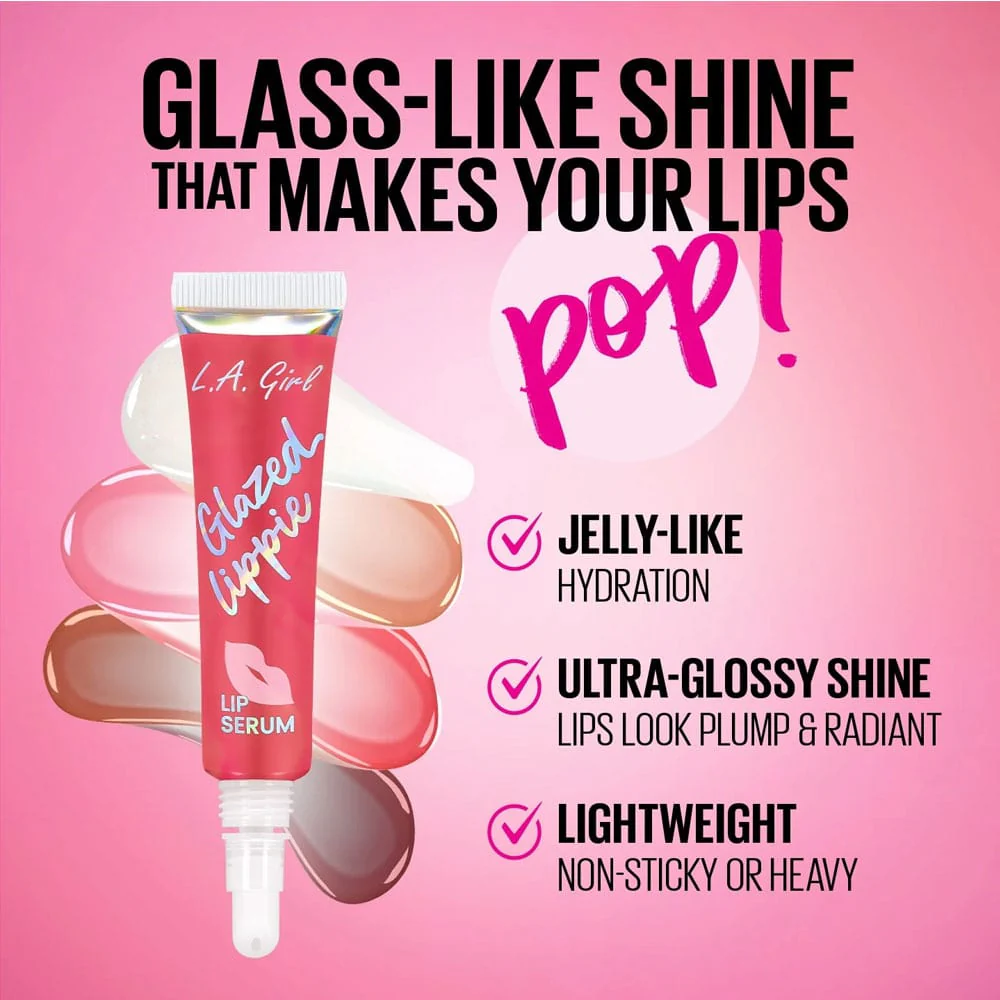 LA Girl Glazed Lippie Lip Serum Kissable 12ml - Image 3