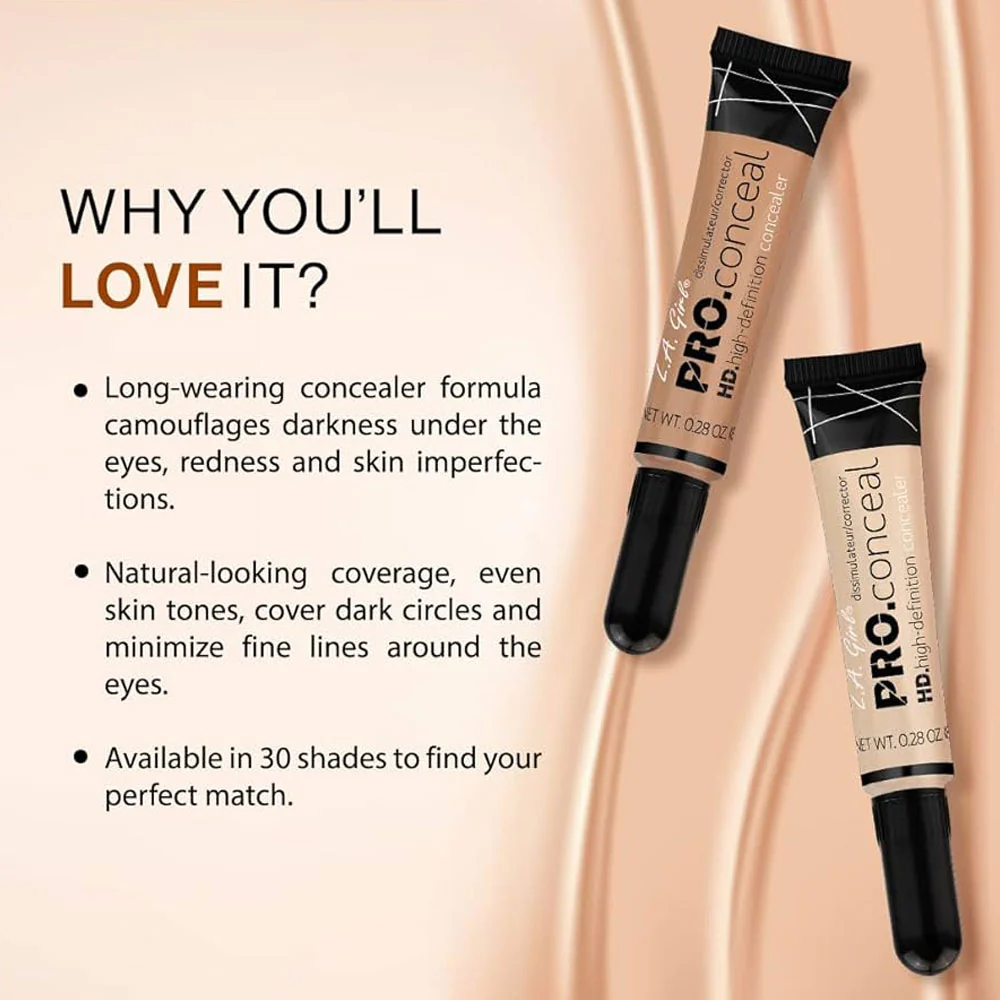 LA Girl HD Pro Conceal 978 Medium Beige - Image 2