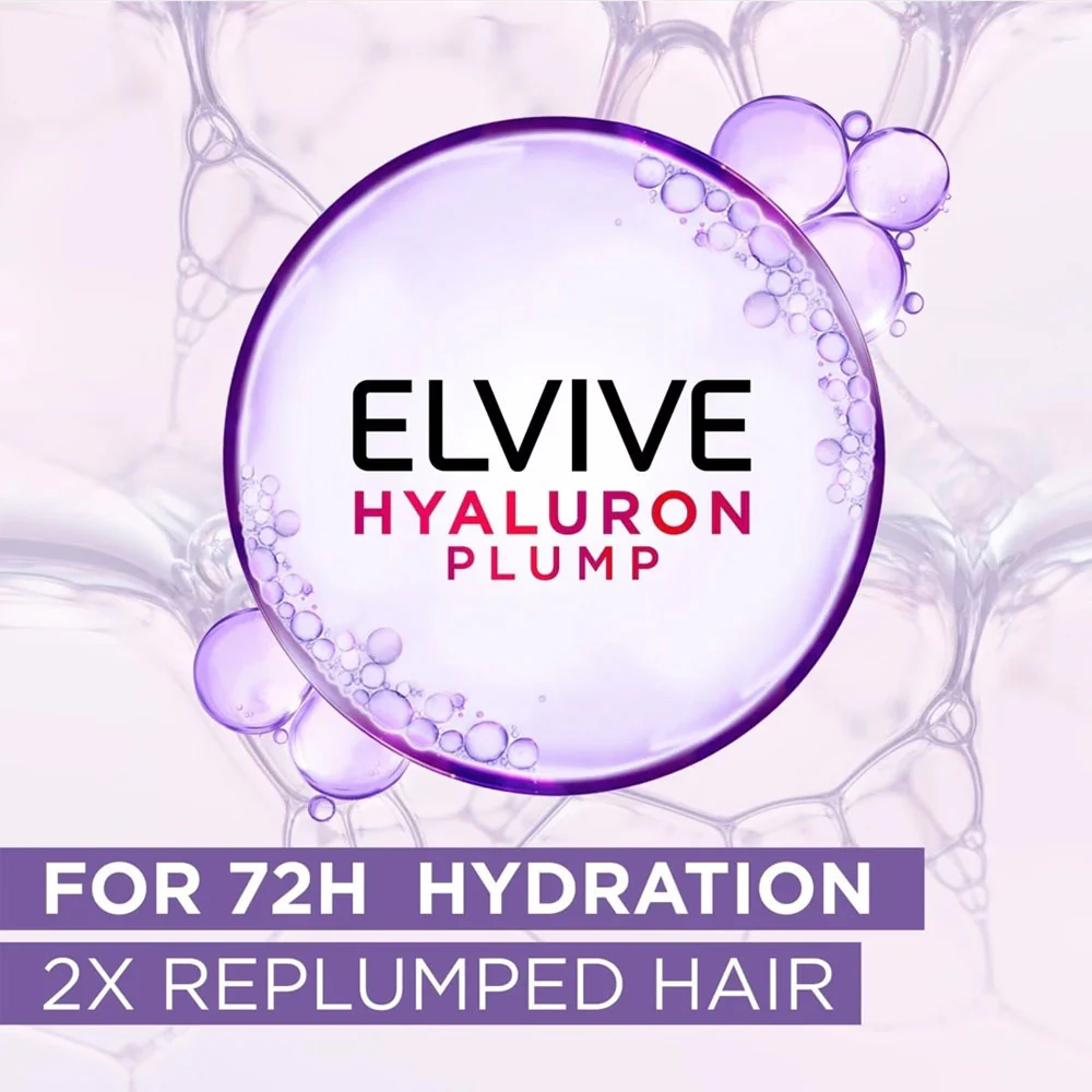 L'Oreal Conditioner Elvive 72H Moisture Sealing Hyaluron Plump 700ml - Image 3