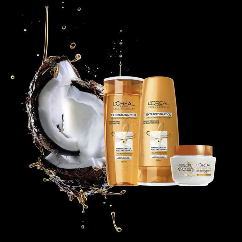 L'Oreal Elvive Extraordinary Oil Coconut Shampoo 300ml - Image 3