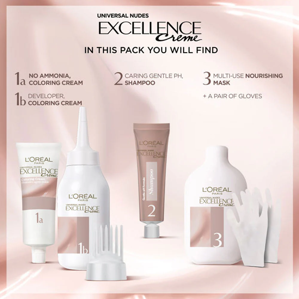L'Oreal Excellence Crème Triple Care Colour 3U Universal Dark Brown - Image 3